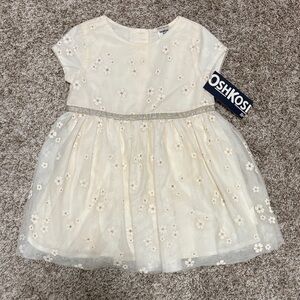 BRAND NEW OshKosh B'gosh Ivory Floral Toddler Dress